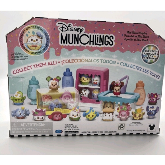 Disney Munchlings Mini Munch Pink Display Scented Figures 7 Pieces Series 1 NIB - Picture 2 of 3